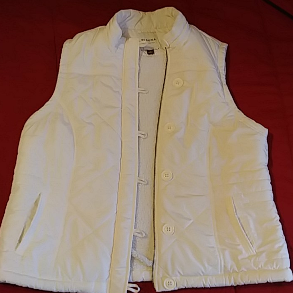 White Puffer Vest